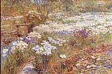 Childe Hassam Famous Paintings - The Winter Garden